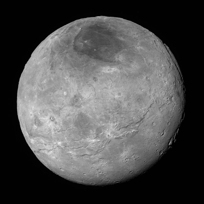 New Horizons also sent back an image of Charon, Pluto's largest moon.