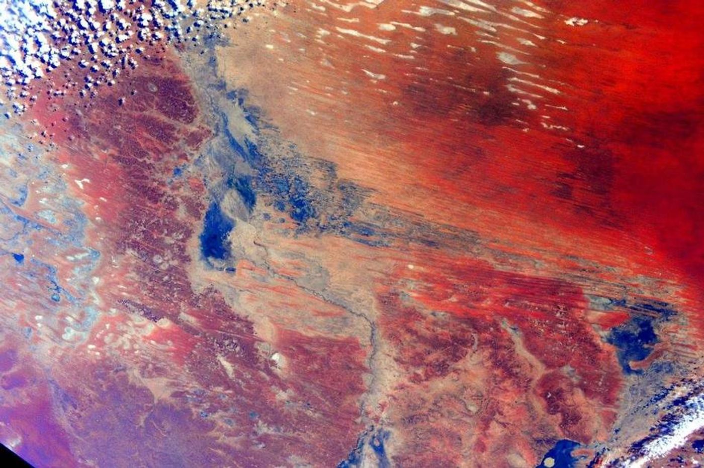 Space twin Scott Kelley took this picture of Australia as he began his year-long mission on the ISS.