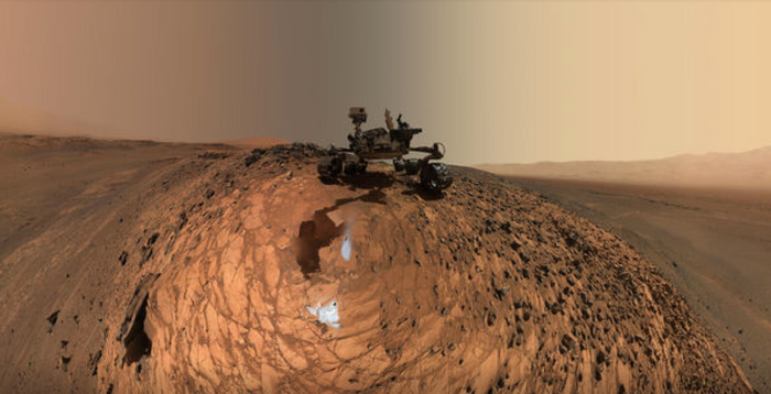 Mars Curiosity Rover Takes A Selfie After Drilli Space