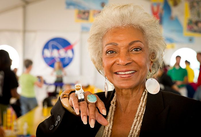Nichelle Nichols, better known as Lt. Uhura is set to fly for NASA