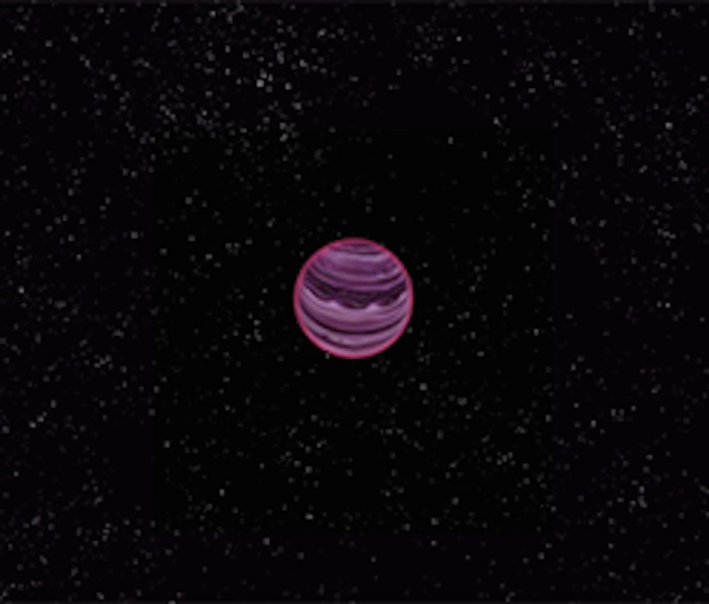 An artist's conception of PSO J318.5-22, the first rogue planet ever seen by astronomers