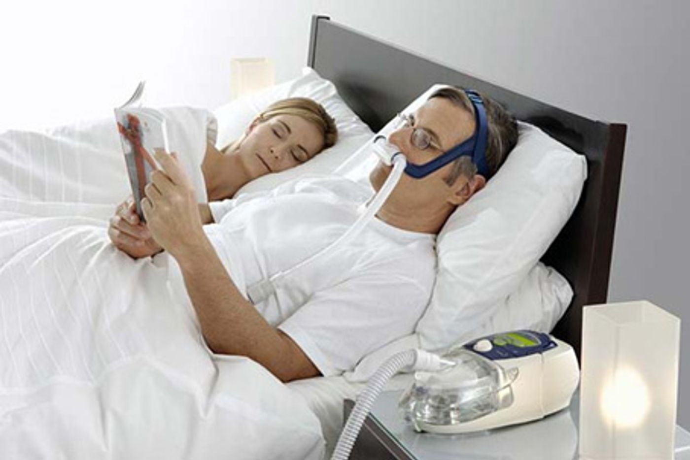 The CPAP machine is given to patients with sleep apnea to help open up their airwaves.