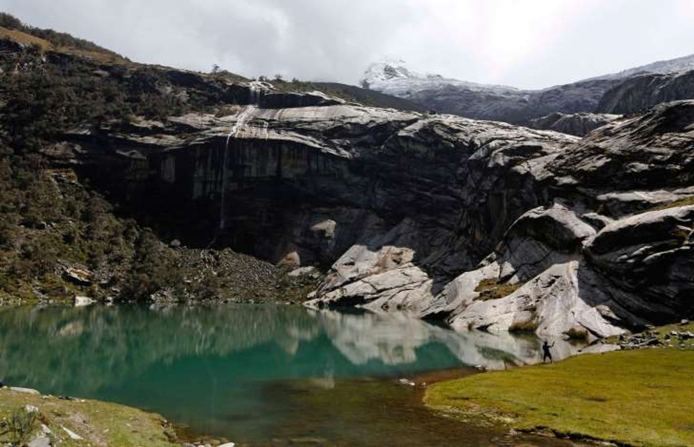 Lake Rajupaquinan at Huascaran natural reserve in Ancash. Peru has more tropical glaciers than any other nation but rising temperatures linked to global warming have helped shrink the ice masses by up to 40 percent.
