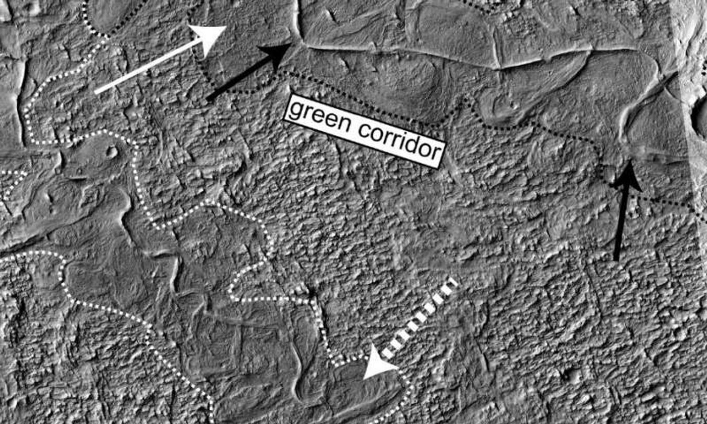 Deposits along Mars' surface tell a story about a wet past.