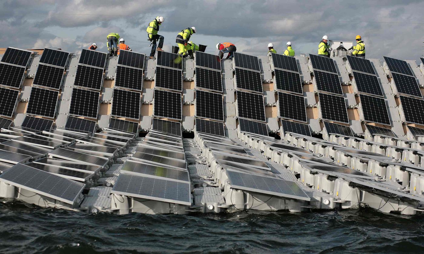 Europe is working on building their largest floating solar farm yet.