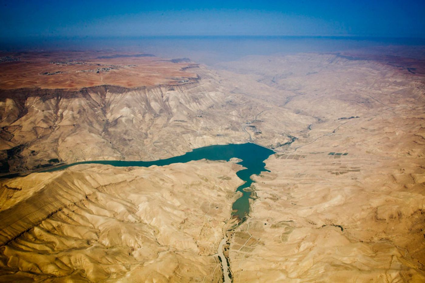 Aerial view of Jordan, between Amman and Aqaba. Photo: UN