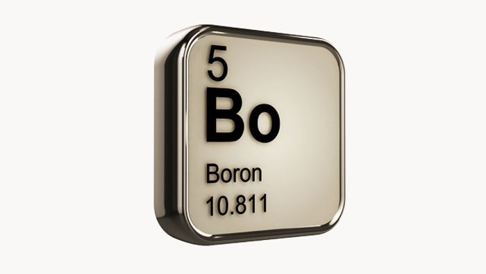 Boron is commonly associated with regions of Earth where water once existed before evaporating away.
