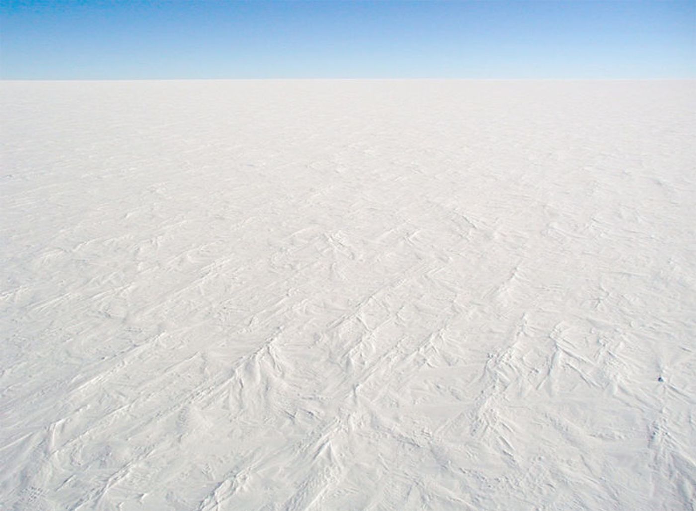 The Antarctic plateau where Dome C, the site of drilling, is situated.