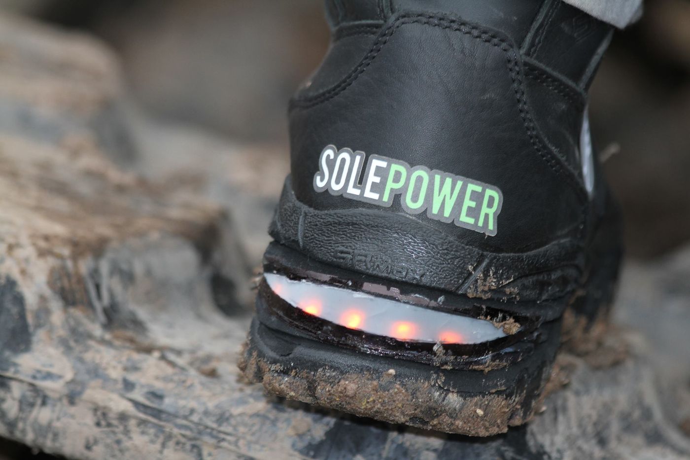 Smart Boot with light, credit: SolePower public Facebook photo (http://bit.ly/2h6vg2O)