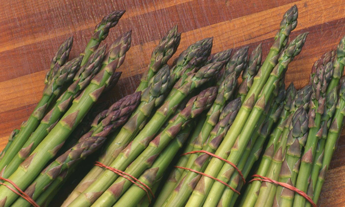 Asparagine is a non-essential amino acid which can be produced by our cells but also present in large amount in certain foods such as asparagus, meat, and dairy. Photograph: Alamy