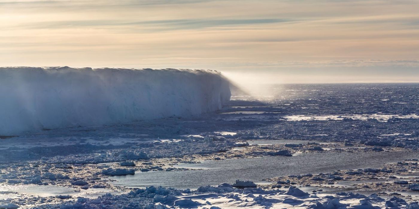 Shelf ice edge in the Atka Bay, eastern Weddell Sea. Photo: Phys.org