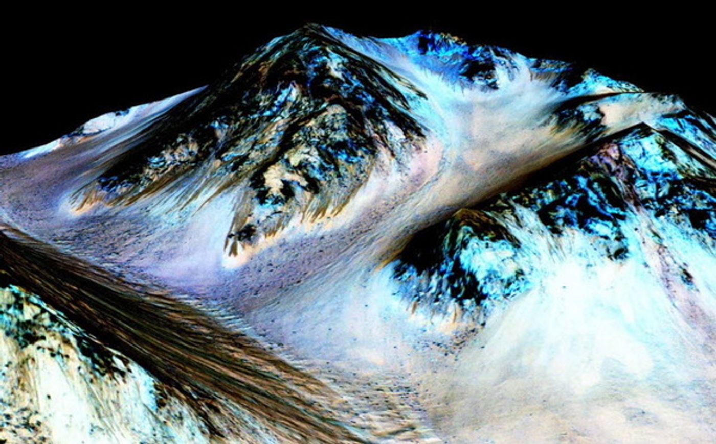 Valleys on Mars' surface probably allowed liquid water to flow many, many years ago.