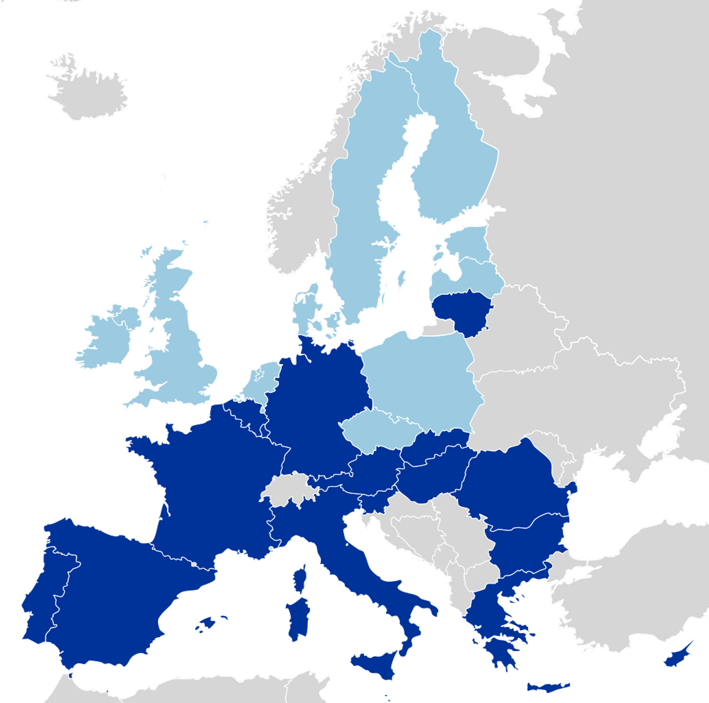 Map of EU, credit: public domain