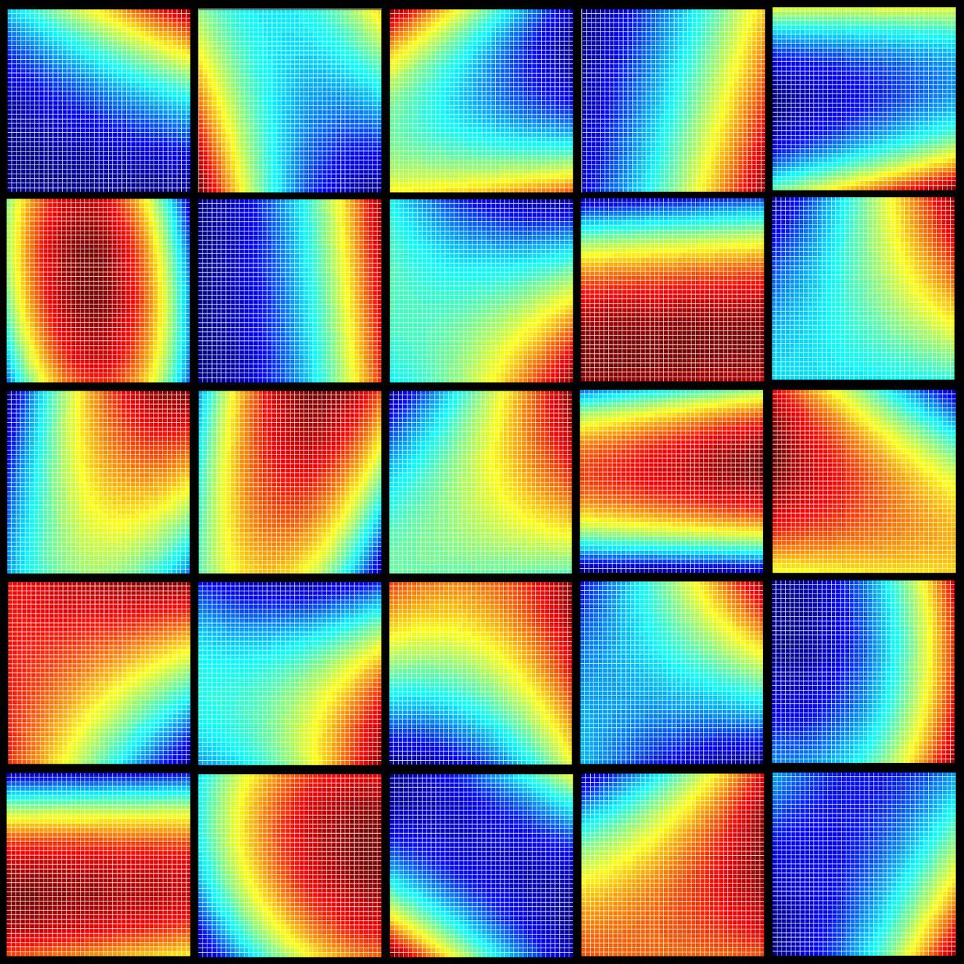 This image represents a compilation of schematic, patient-specific, parabolic response surfaces, which are the keys to personalized medicine. They represent responses to combination therapy for individual patients for liver transplant immunosuppression. 