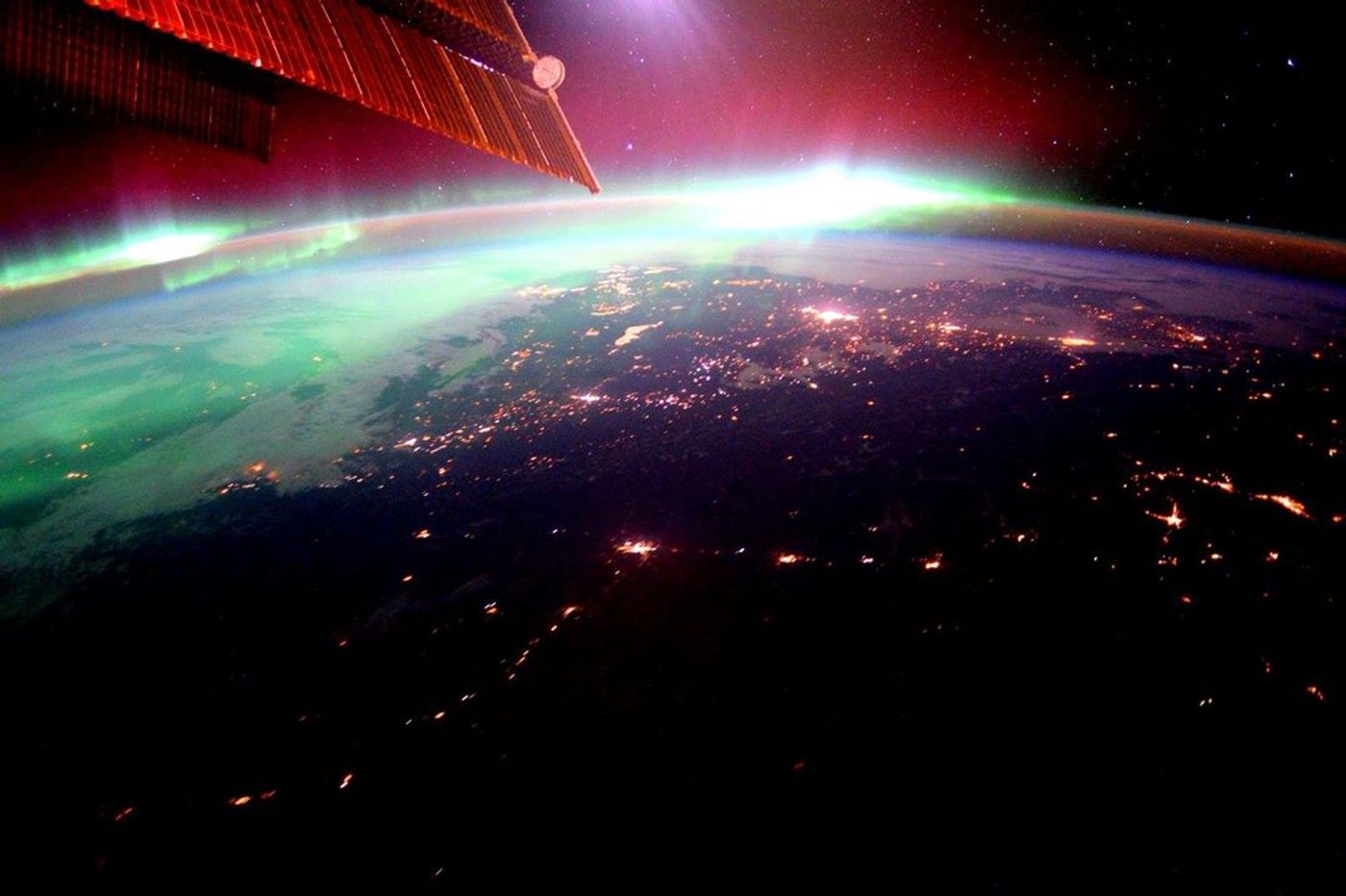 Geomagnetic storms as seen from the International Space Station.