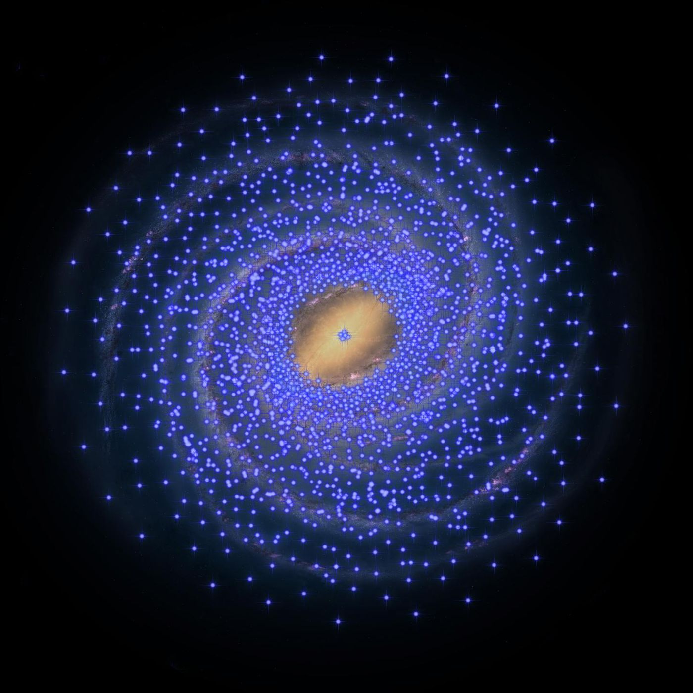 The Milky Way galaxy's center may not be producing stars like it used to.