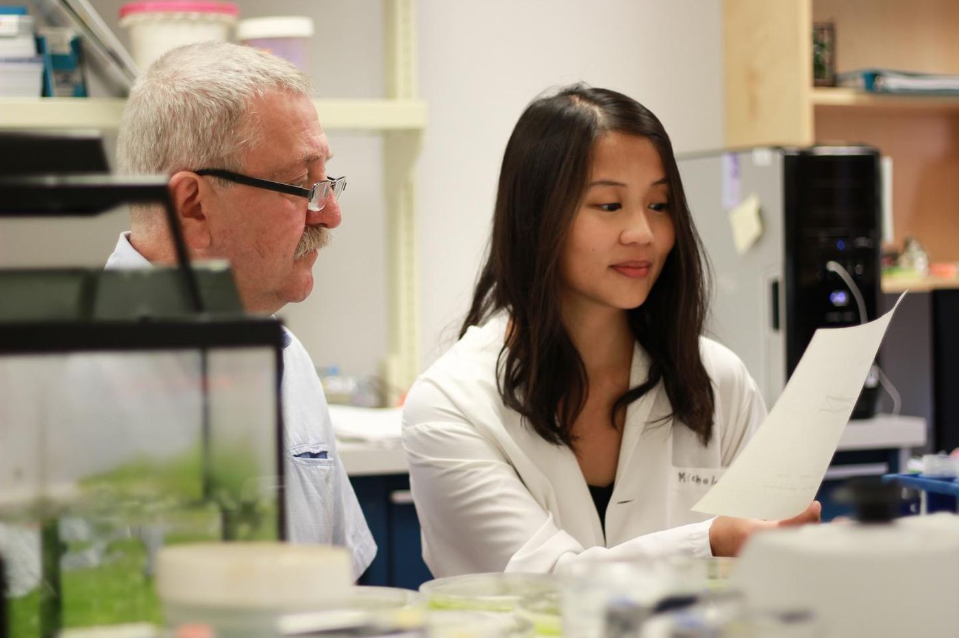 Marek Michalak, a professor in the University of Alberta's Department of Biochemistry and graduate student Wen-An Wang were part of the team that discovered a direct link between calcium and cholesterol. Credit: Melissa Fabrizio