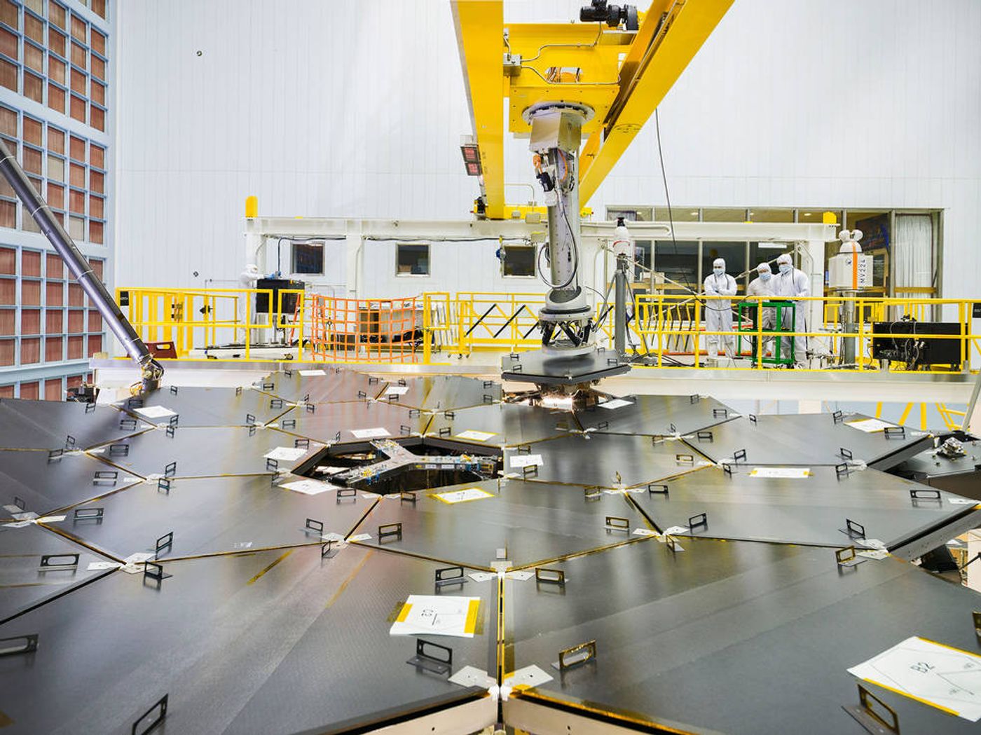 The James Webb Space Telescope's primary mirror assembly has been completed.