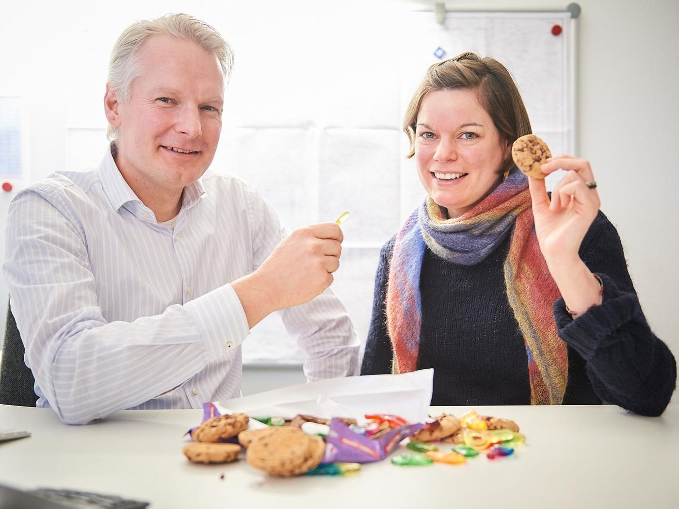 Prof. Dr. Eicke Latz and Dr. Anette Christ from the Institute for Innate Immunity of the University of Bonn. Credit: Volker Lannert/Uni Bonn