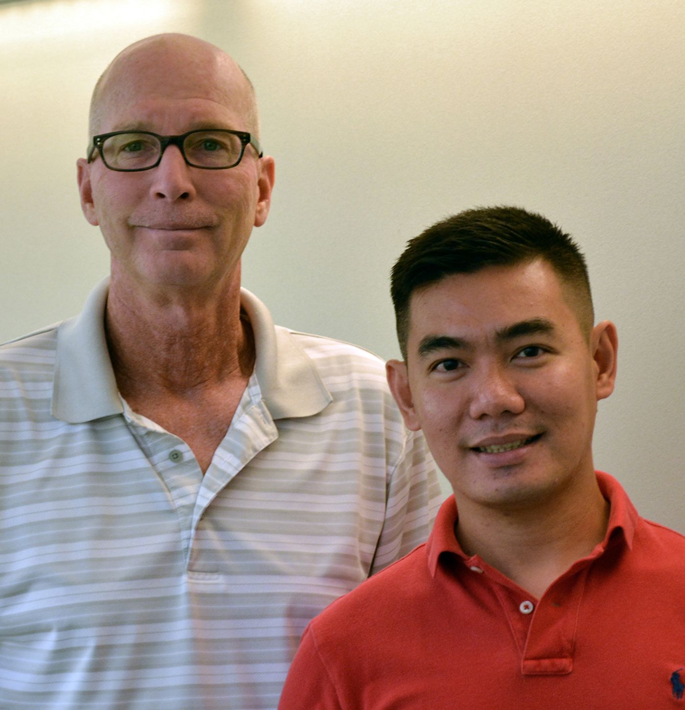 Professor Kim Janda (left) and Research Associate Major Gooyit of The Scripps Research Institute authored the new study.