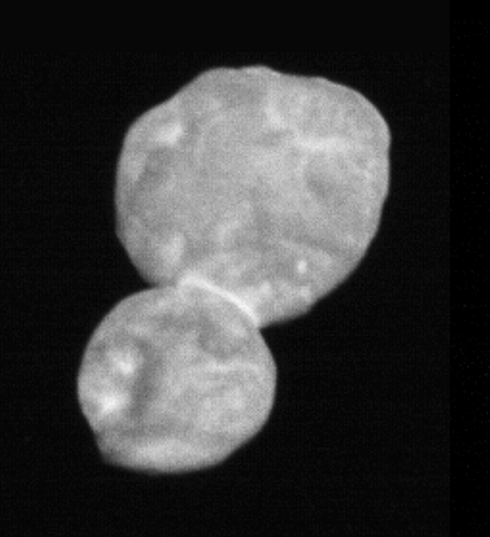 This was one of the first images ever taken of Ultima Thule up close.