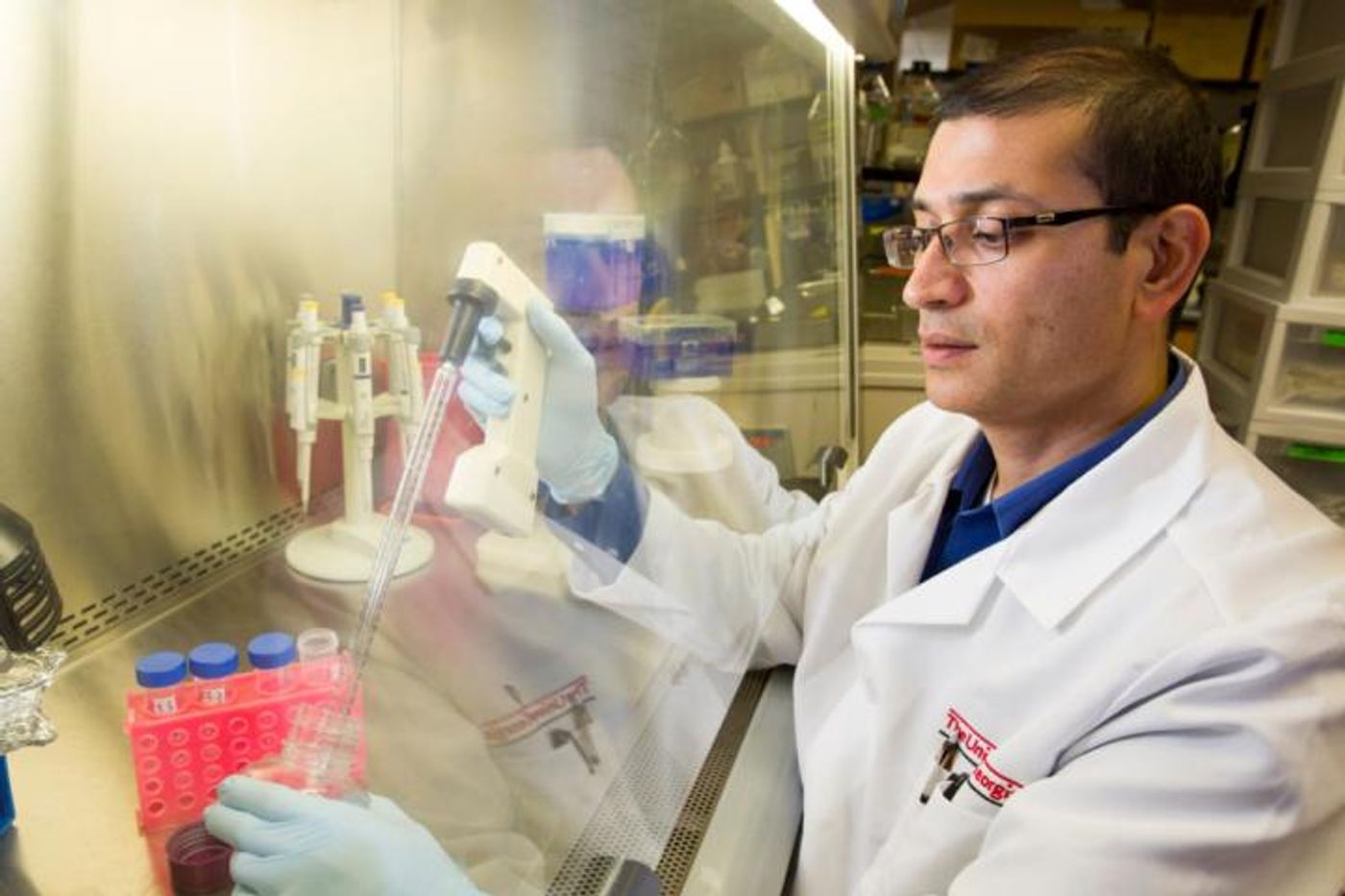 Lohitash Karumbaiah at work in his lab. / Credit: University of Georgia