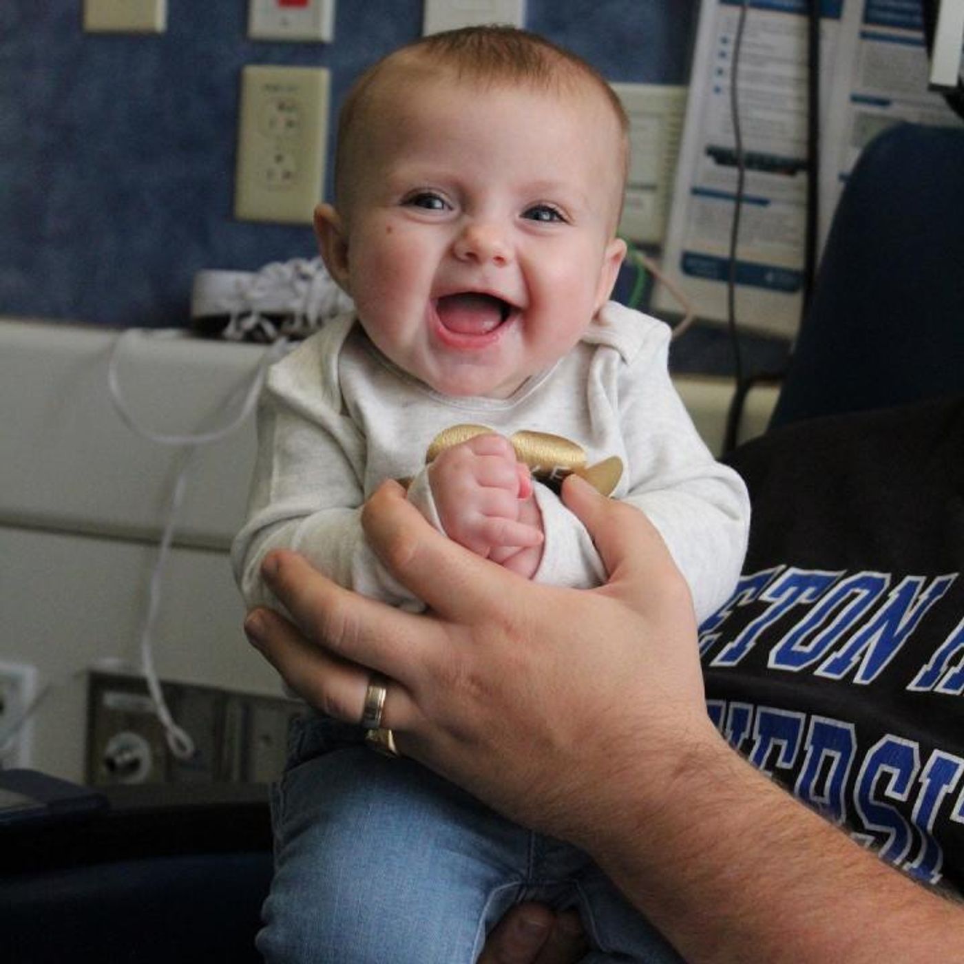 Cora Oakley, who received the gene therapy in September 2017, with her mom, Chelsea. / Credit: Chelsea Oakley