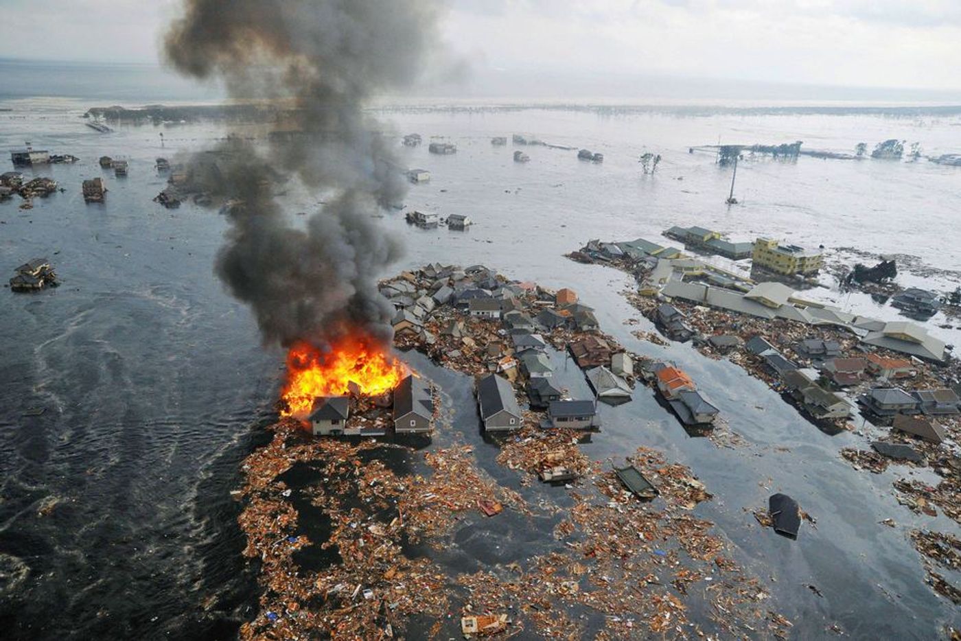 The neural network used data from aftershocks from the the 2011 8.9 magnitude quake off north-eastern Japan.Photo: ABC 