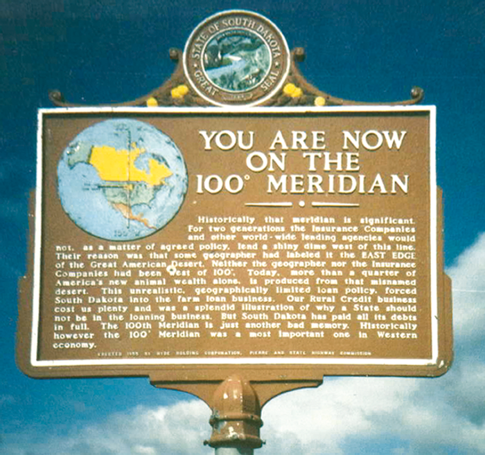 At some points along the meridian there are signs explaining its history. Photo: EARTH Magazine