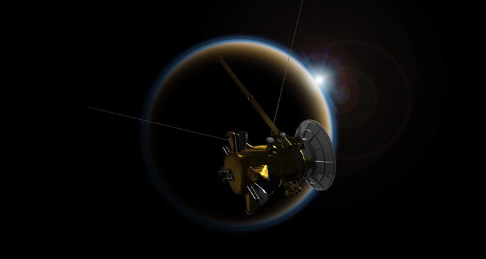 Cassini made one last Titan flyby before it dives into Saturn's atmosphere on September 15th.