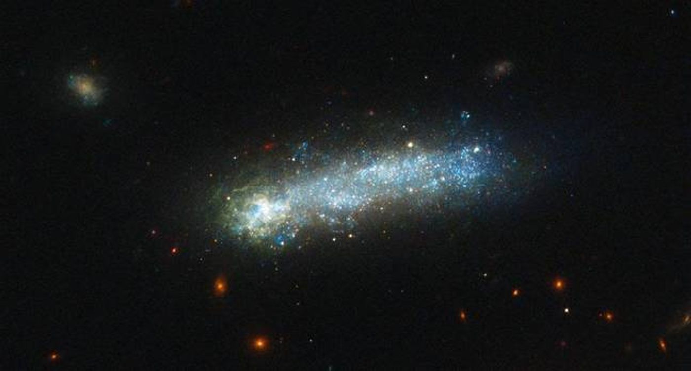 Hubble spotted this tadpole galaxy, a formation that is very uncommon in our universe.