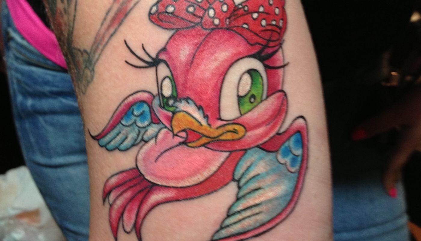 Tony Ciavarro tattoo flash piece done by Lo at Studio-B-Tattooing / Wikimedia Commons/ Inkedlo