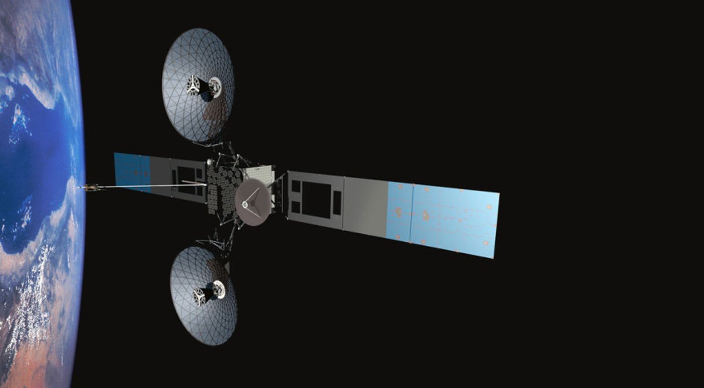 An artist's impression of the TDRS-M third-generation communications satellite.