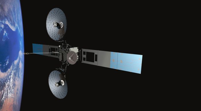 An artist's impression of the TDRS-M third-generation communications satellite.