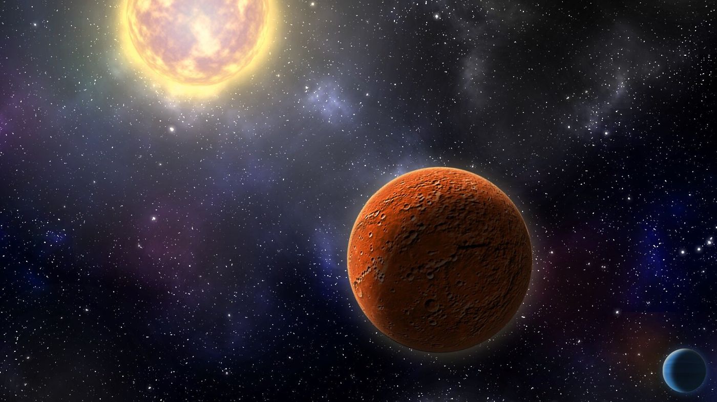 An artist's impression of the Earth-sized world discovered by TESS.