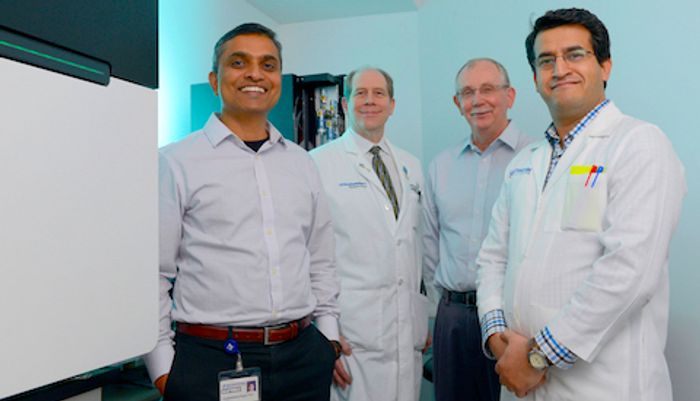 UT Southwestern researchers (l-r): Dr. Chandrashekhar Pasare, Dr. David Karp, Dr. Edward Wakeland, and Dr. Prithvi Raj.