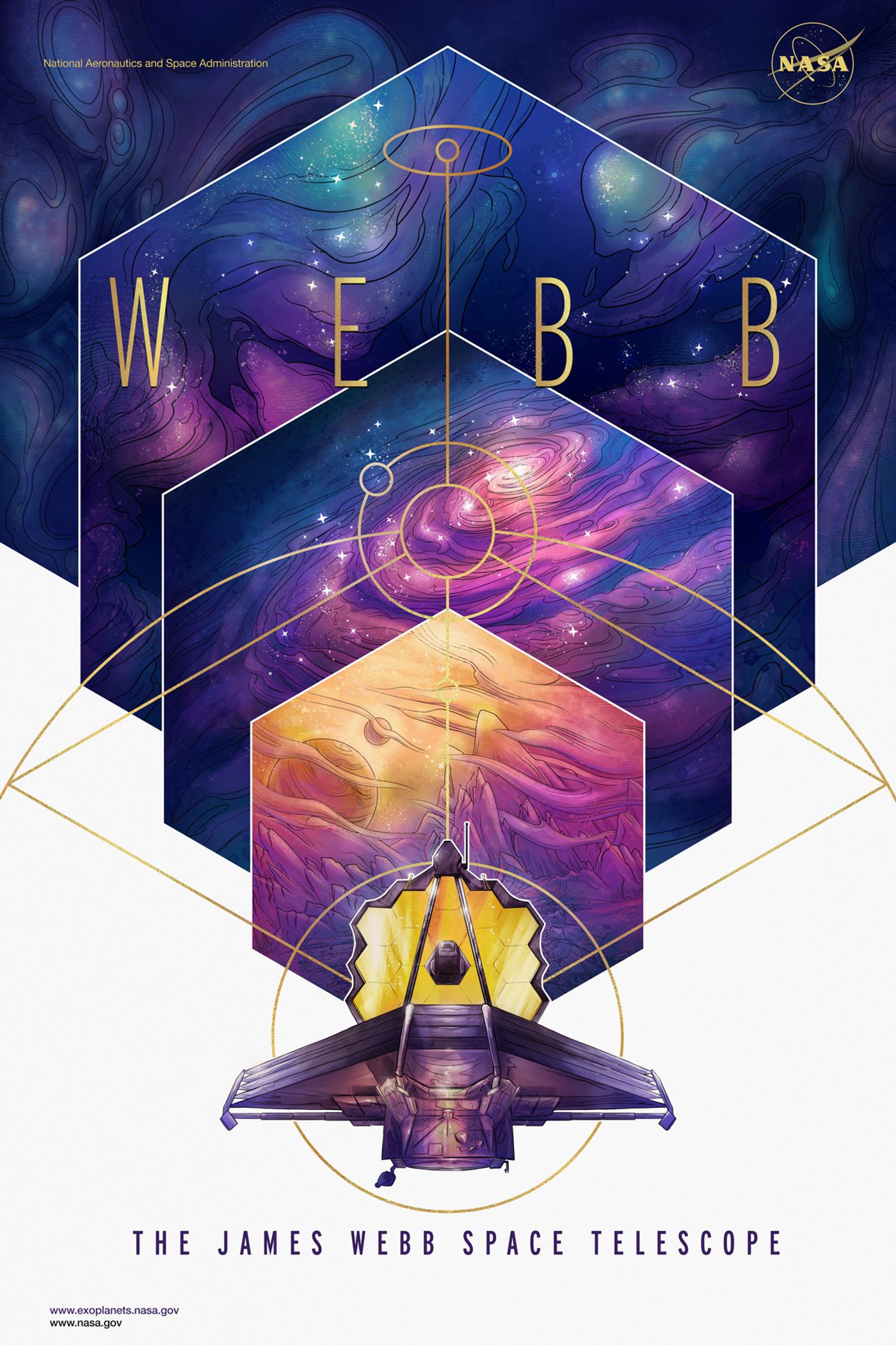 NASA's striking JWST mission poster.