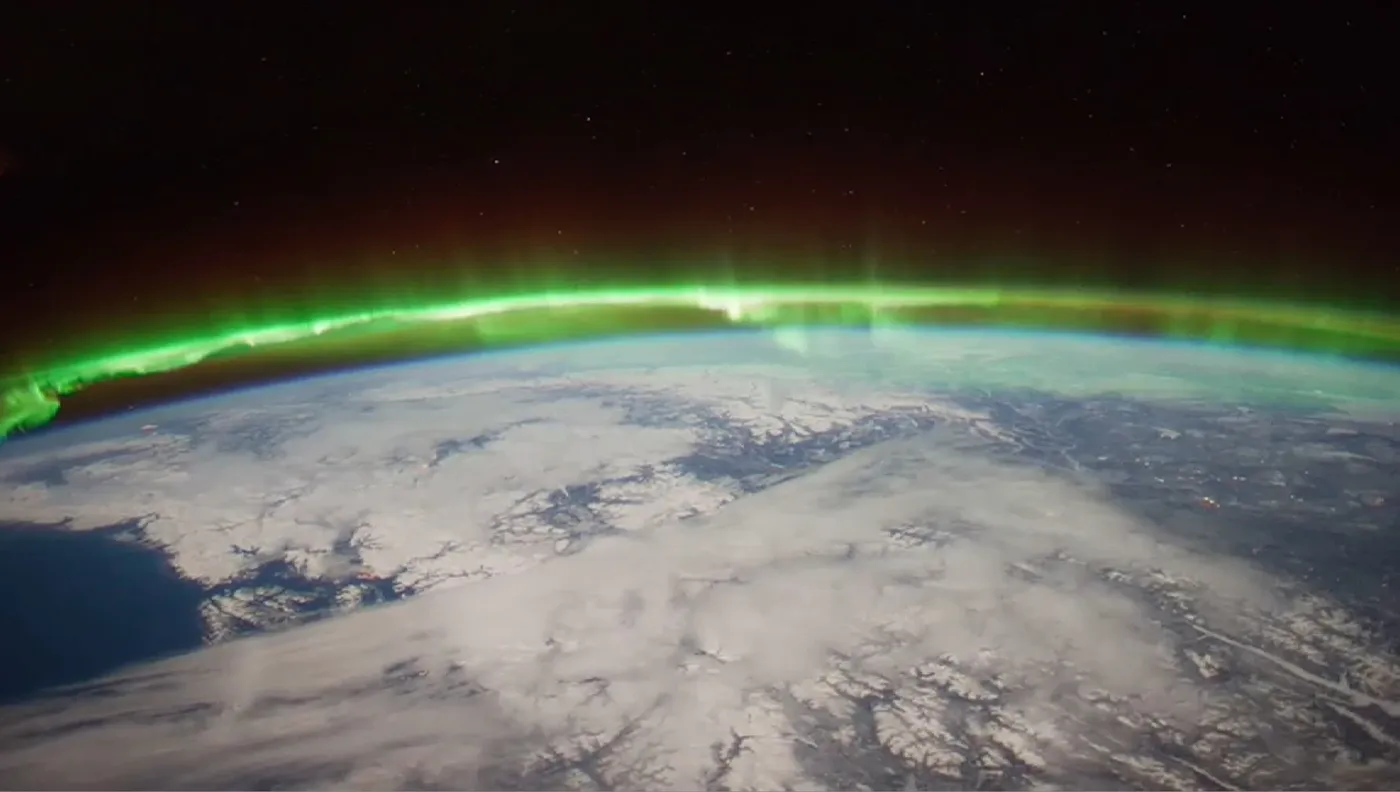 aurora from space, credit: NASA