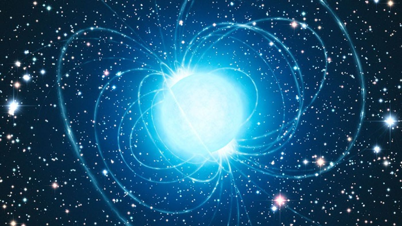 Artist's impression of a magnetar, an exotic type of neutron star. Credit: ESO/L. Calçada