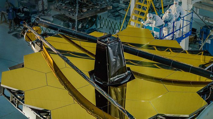 The primary mirror of the James Webb Space Telescope is completed.
