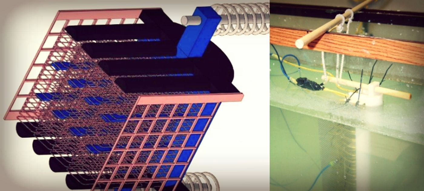 schematic and rough prototype of cloaking device, credit: Duke