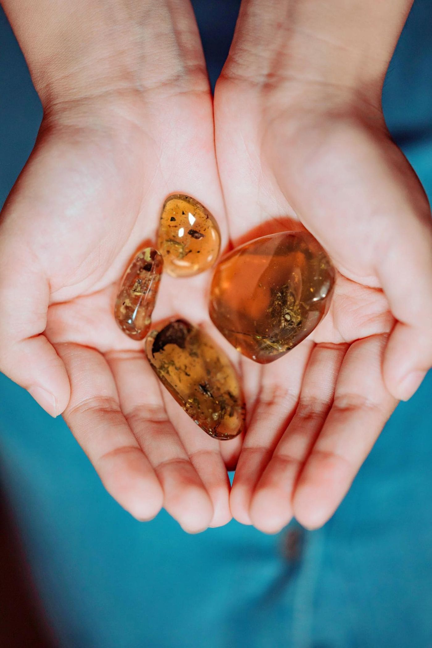 Images of the frogs in amber. Photo: The Washington Post