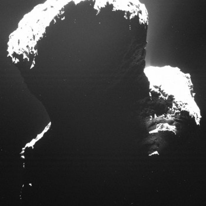 Rosetta snaps first good shot at comet 67P's Southern region.