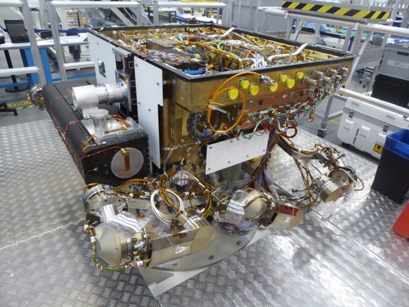 The ExoMars rover STM undergoes critical stress-testing.