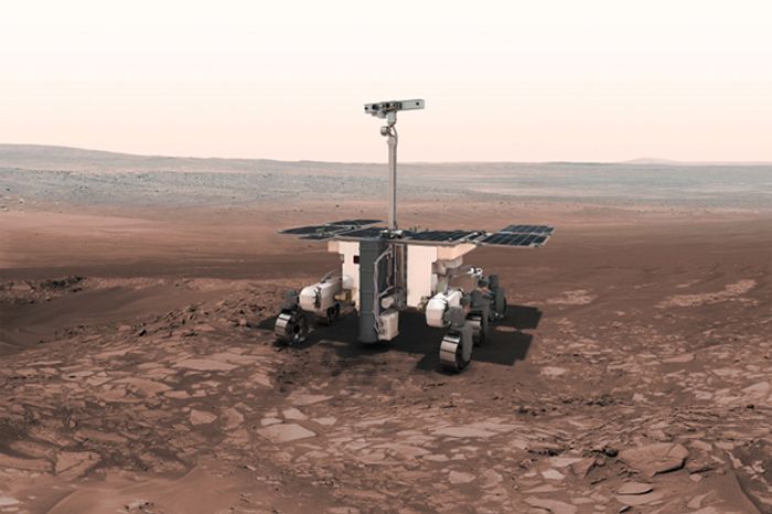 The ExoMars 2020 rover will be carried to Mars on a Russian surface platform.