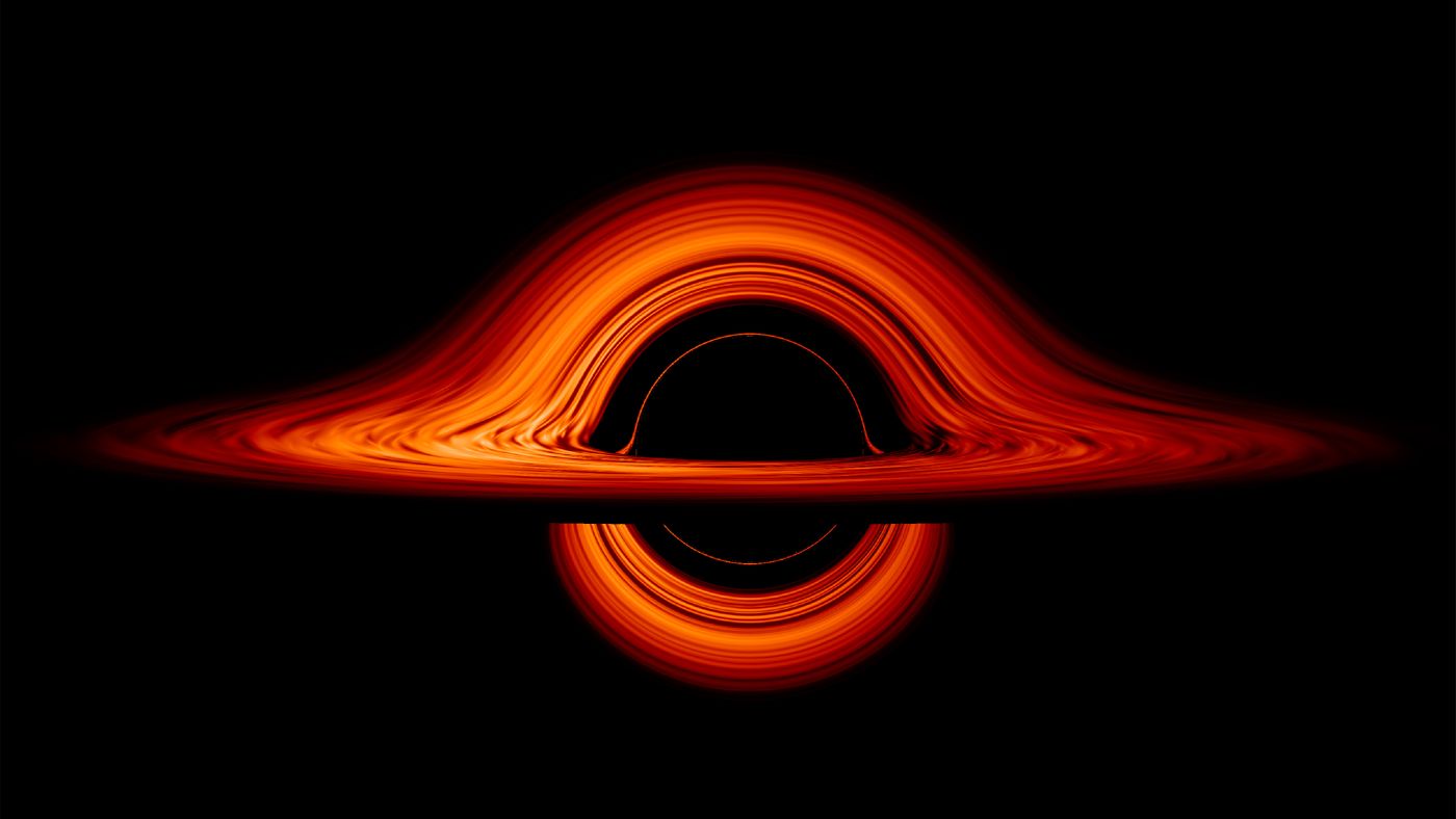 Black hole visualization. (Credit: NASA's Goddard Space Flight Center/Jeremy Schnittman)