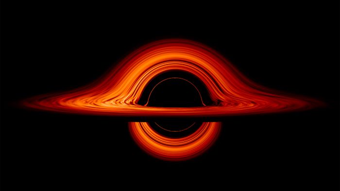 Black hole visualization. (Credit: NASA's Goddard Space Flight Center/Jeremy Schnittman)