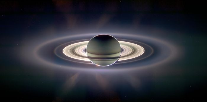 Cassini spacecraft image of Saturn backlit by the Sun. Image Credit: NASA/JPL/Space Science Institute