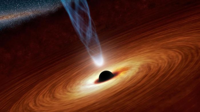 Artist's impression of a supermassive black hole. (Credit: NASA/JPL-Caltech)