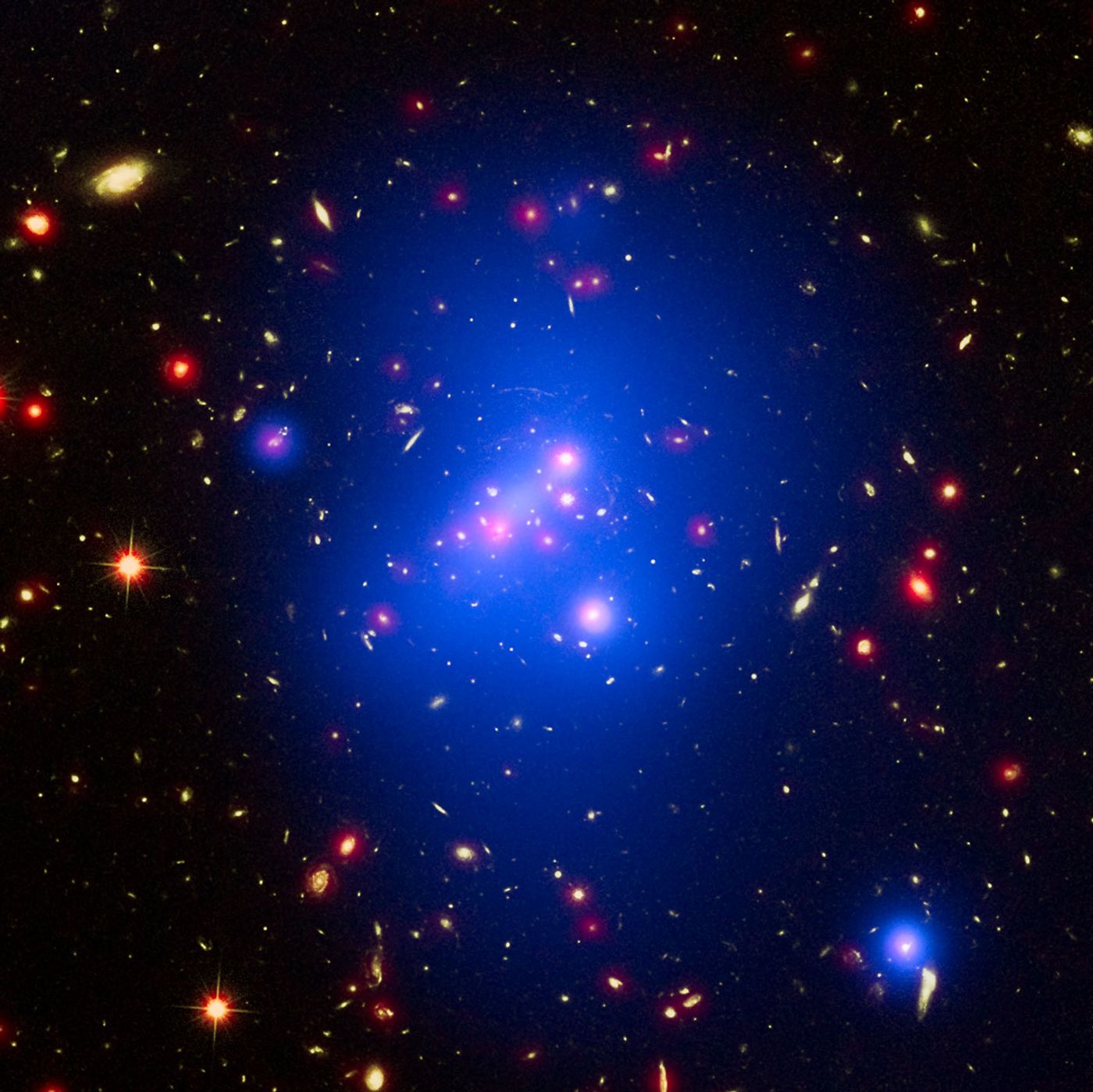 Galaxy clusters are exactly what they sound like; a group of galaxies that are bound together. Astronomers just recently found something very peculiar about iron presence on the outskirts of these clusters.